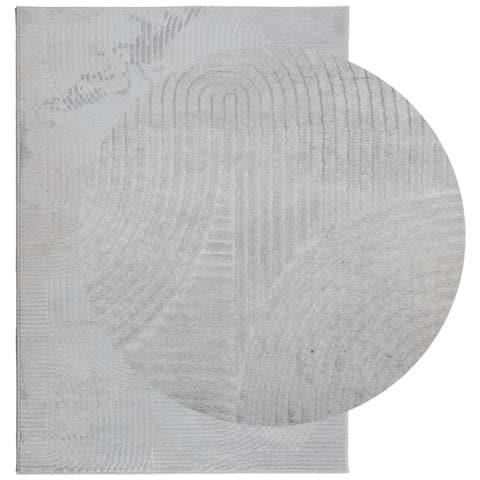 Tappeto Iza A Pelo Corto Aspetto Scandinavo Grigio 120x170 Cm - Foto 3