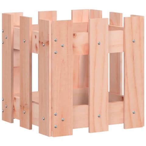 Fioriera Giardino Design Recinzione 30x30x30cm Massello Douglas - Foto 1