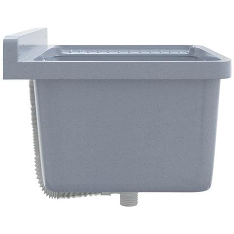 Lavabo A Parete Grigio 60x40x28 Cm In Resina - Foto 9