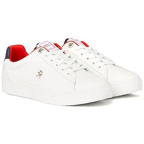 Essential Elevated Sneaker Sneakers Pelle Scarpe Donna Beige Eu 40, Fw0fw07685 Ybl - Foto 1