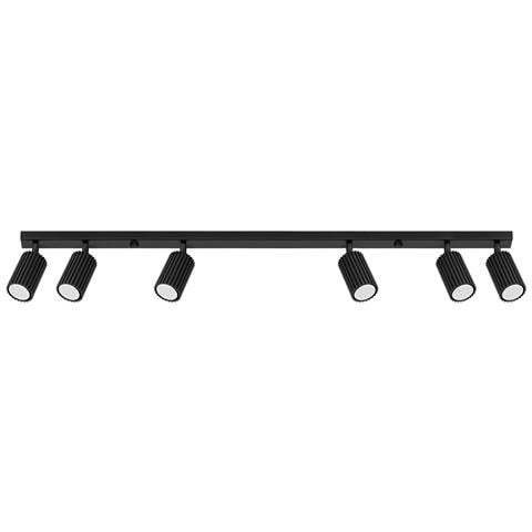 Lampada Da Soffitto Karbon 6l Nero Sl. 1585 - Minimalista Lampada Da Soffitto Nero 16.5x117x6.5 Cm - Foto 1