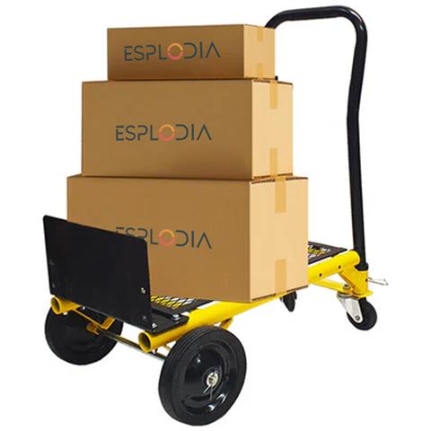 Carrello Multifunzione Portatutto Piattaforma Carrellino Porta Pacchi In Acciaio - Foto 2