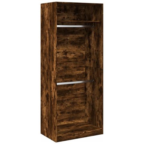 Armadio Rovere Fumo 80x50x200 Cm In Legno Multistrato - Foto 2