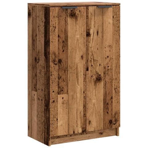 Scarpiera Legno Antico 59x35x100,5 Cm In Truciolato - Foto 2