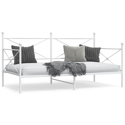 Dormeuse Senza Materasso Bianco 107x203 Cm In Acciaio - Foto 1