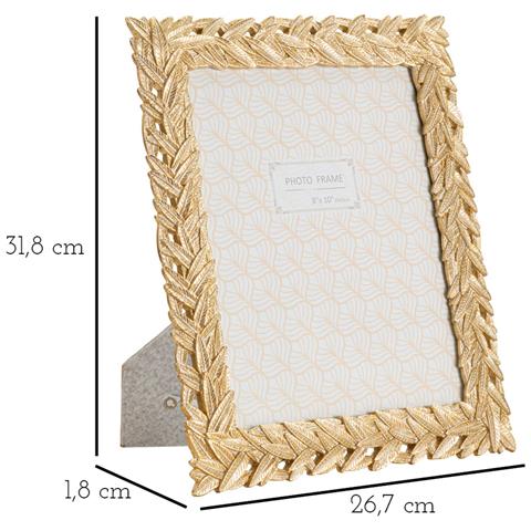 Portafoto Olistic 28 - Oro - Poliresina - 26,7x1,8x31,8 Cm - Foto 6