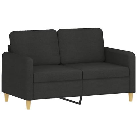 Set Di Divani 2 Pz Con Cuscini Nero In Tessuto - Foto 2