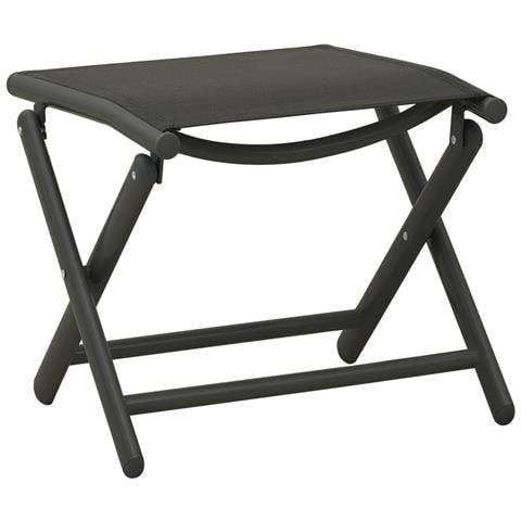 Lusso Casadino - Set Divani Da Giardino 3 Pz In Textilene E Alluminio Nero - Foto 8