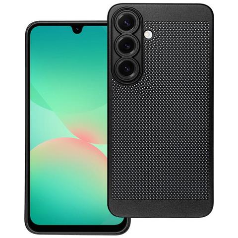 Custodia Back Cover Shell Rigida Antiscivolo Traforata Per Samsung Galaxy A26 5g Black - Foto 1