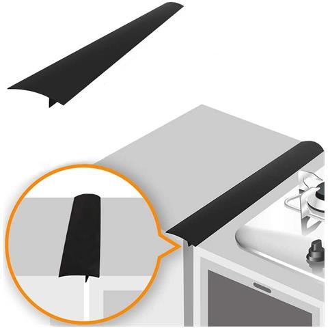 La Striscia Per Fornello Mantiene Pulito Tra Fornello E Mobile 61,5 Cm Nero 1 Confezione - Foto 1