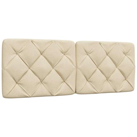 Letto con Materasso Crema 120x200 cm in Tessuto - Foto 9