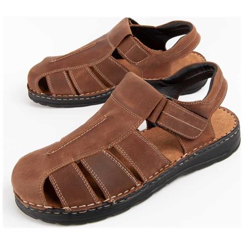 Sandal Beira5 Marrone Marrone Pelle Naturale - Foto 1