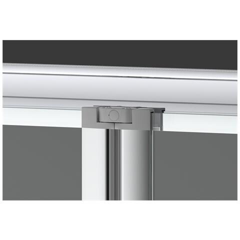 Box Doccia 120 Cm A Soffietto Apertura Laterale A Libro H195 Cm Chiara Cromato - Foto 5