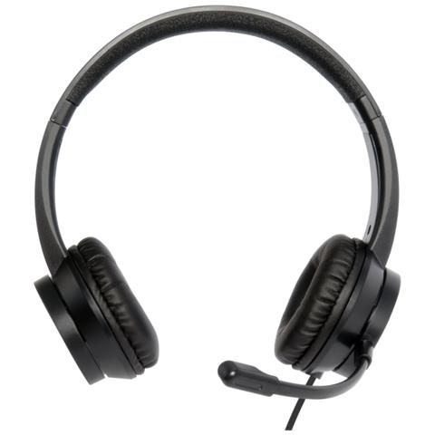 HS-03 cuffia e auricolare Cablato A Padiglione Ufficio USB tipo A Nero - Foto 2