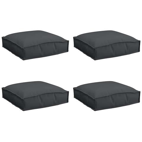 Cuscino per seduta pallet 4 pcs Nero 40 x 40 x 8 cm - Foto 1