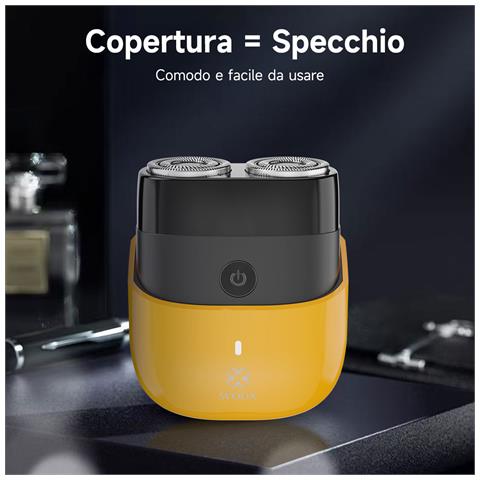 Mini Rasoio Elettrico, Rasoio Elettrico A Doppia Testina Per Uomo, Mini Rasoio Elettrico Portatile Ricaricabile Tramite Usb. - Foto 4