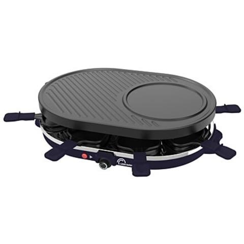 Griglia Per Raclette Da 8 Persone, 1200 W, Con Griglia E Piastra Per Crepes, Blu Notte E Nero - 8749 - Foto 1