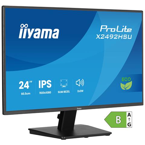 Monitor 24" IPS Flat X2492HSU-B1 Full HD Tempo di risposta 3 ms - Foto 1