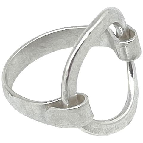 Anello Di Unione In Ottone Placcato Argento Sterling 10µ - Foto 3