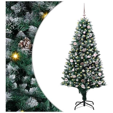 Albero di Natale artificiale con 150 LED Verde 150 cm - Foto 1