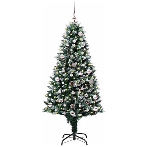 Albero di Natale artificiale con 150 LED Verde 150 cm - Foto 2
