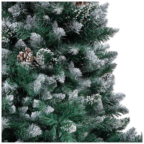 Albero di Natale artificiale con 150 LED Verde 150 cm - Foto 9