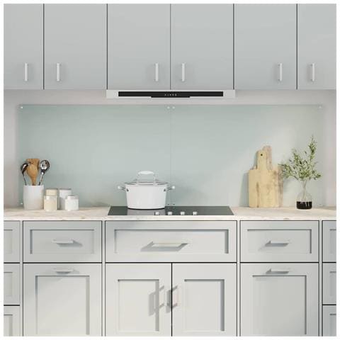 Rivestimento da Cucina 2 pcs Bianco 90 x 60 cm vetro temperato - Foto 2