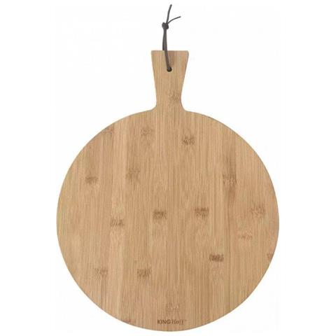 KH-1674 Tagliere per pizza in bambù con manico - Foto 1