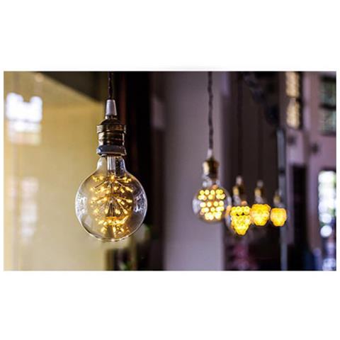 Lampadina A Filamento Led Giallo Caldo 3w 2200k - Base E26/e27, Design Decorativo Cielo Stellato - Foto 4