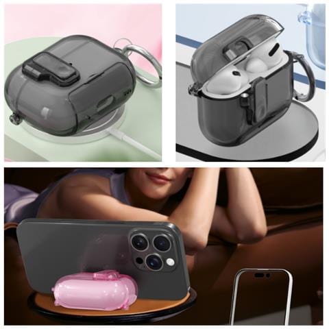 Custodia Protettiva In Tpu Compatibile Con Apple Airpods 4 - Antiurto, Protezione Completa E Funzione Supporto - Foto 3