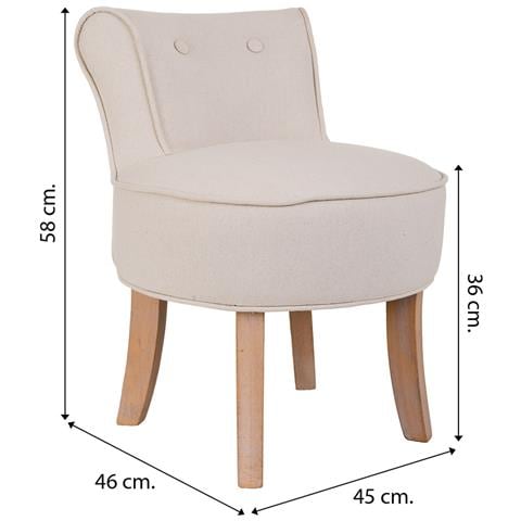 Panchina In Legno Imbottita 45x46x36/58h Cm - Foto 7