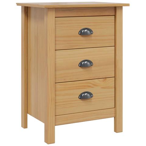 Armadio da Notte con cassetto Marrone miele 46 x 35 x 65 cm - Foto 1