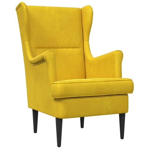 Poltrona Giallo Velluto - Foto 1