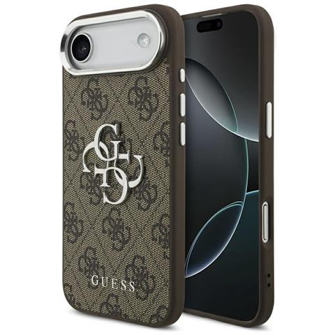 Custodia Per Iphone 17 Air Marrone E Argento Guess - Foto 2