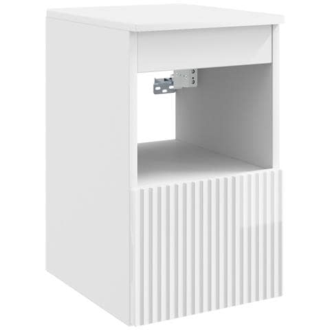 Set di Armadi da Bagno 3 pz Bianco Lucido 53 x 35 x 39 cm - Foto 10