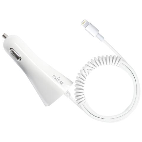 Carica Batteria Da Auto Apple Lightning 1A Cert. Bianco - Foto 1