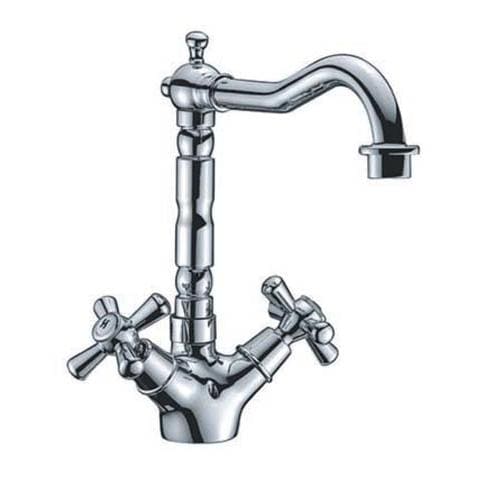 Miscelatore rubinetto lavello in ottone cromato cucina monocomando - Foto 1