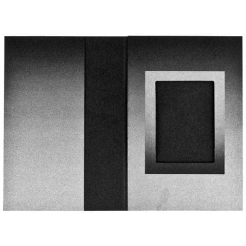 1x100 Daiber cartoncin. portafoto nero / argento 31x42 mm - Foto 1