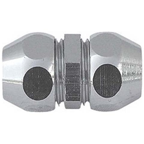 RACCORDO DIRITTO DOPPIO CON DADI CONICI CROMATO 1/2 x 1/2 Diametro 12 - Foto 1