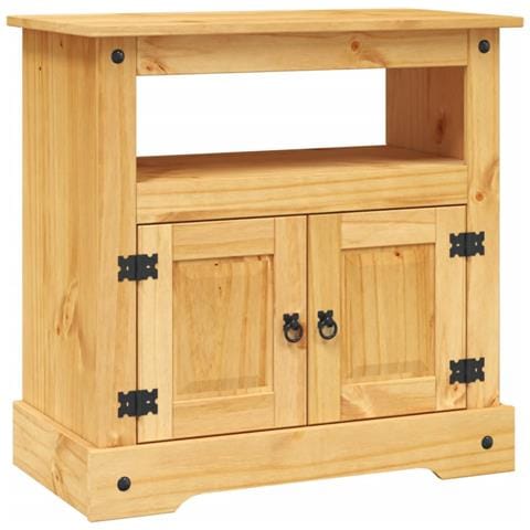 Mobile Porta TV Legno Pino Messicano Corona Range 80x43x78 cm - Foto 1