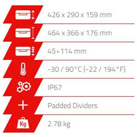 Contenitori Stagni 430cam Borse E Zaini 46.4 X 36.6 X 17.6 Cm - Foto 2