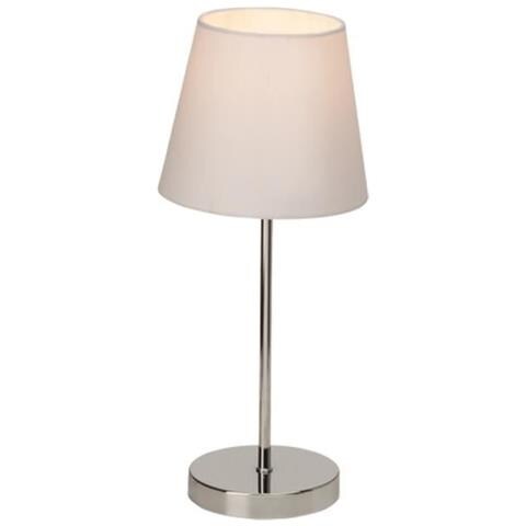 Ag 94874/05-lampada Da Tavolo In Metallo E Plastica, 25 W, E14, Colore: Cromato / bianco - Foto 1