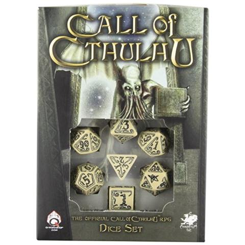 Call Of Cthulhu 7 Dice Beige & Black - Foto 1