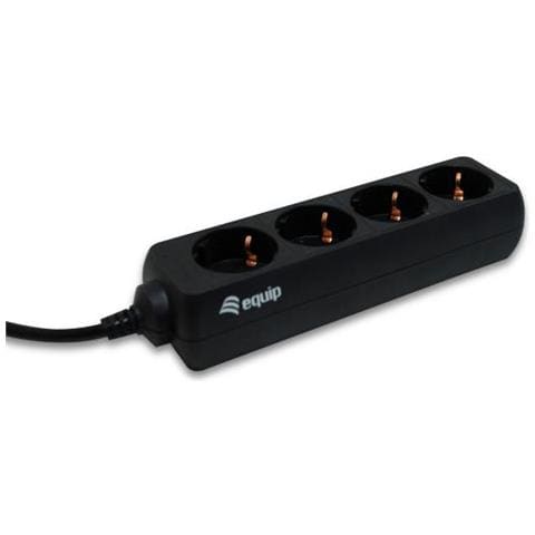 333281 ciabatta - estensioni di corrente (1,35 m, 250v, 2200w, plastica), nero - Foto 3