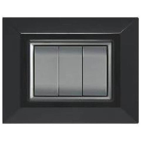 Placca Placchetta Placchette Compatibili Per Serie Axolute Sq Colorate - Nero 4 - Foto 1