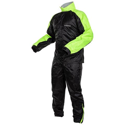 Giacca Pantaloni Impermeabile Antipioggia Scooter Alta Visibilità Moto Fluo S - Foto 5