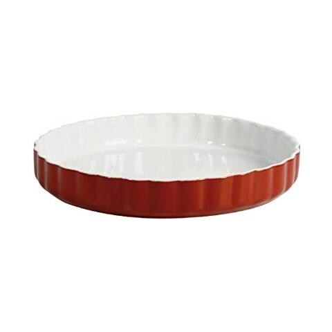 512735 - Pirofila In Ceramica Per Torta Bassa, 28 Cm, Colore Rosso Lampone - Foto 2