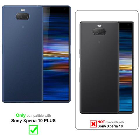 Cadorabo Catena Di Telefoni Cellulari Compatibile Con Sony Xperia 10 Plus In Nero - Coperchio Protettivo In Silicone Con Anelli D'oro, Cinturino In Corda E Custodia Staccabile - Foto 11