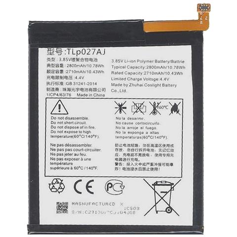 Batteria Litio Integrata Originale Tlp027aj - Ac Bulk Per A5 Led 5085y 5085d - Idol 5 6085d - Foto 1