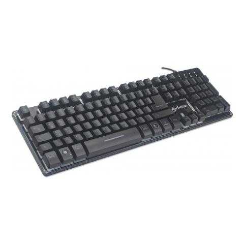 178457 Tastiera Usb Qwerty Spagnolo Nero - Foto 2